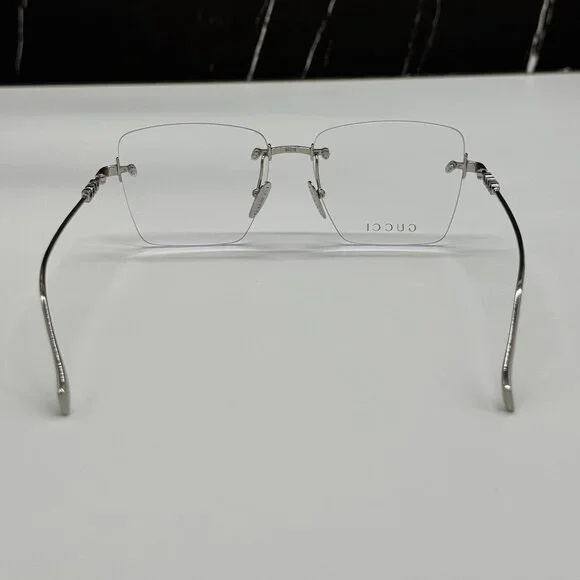 NEW GUCCI EYEGLASSES SILVER WOMEN EYEWEAR GUCCI GG1938O 002 - Picture 7 of 10